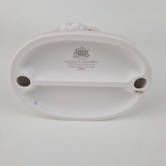 Precious Moments 129097 Love Vows To Always Bloom Porcelain Wedding Figurine - Picture 4 of 6